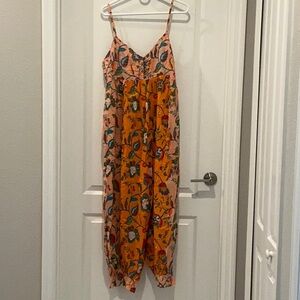 By Anthropologie NWT floral modal jumpsuit Sz M